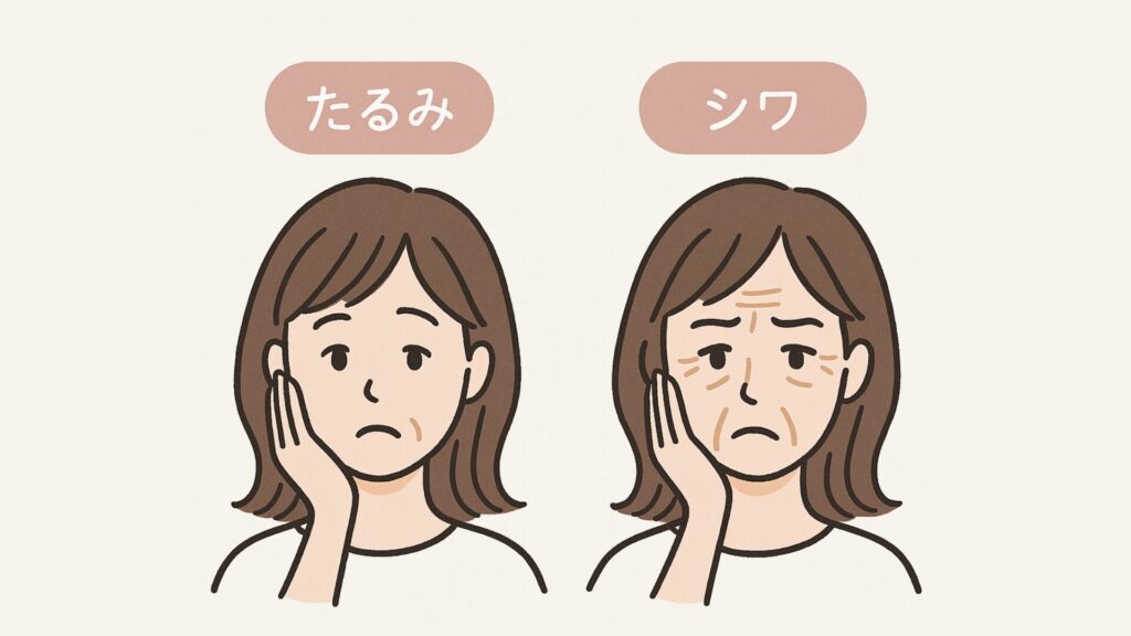 気になり始める「たるみ」や「深いシワ」